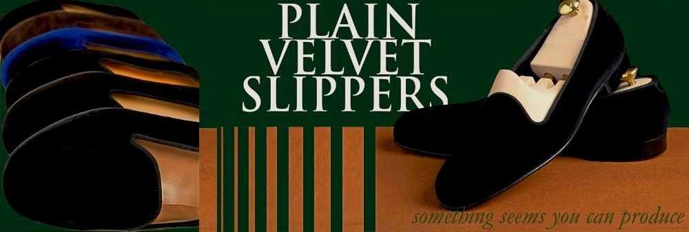 Customised velvet shoes smoking slippers for mens| FG