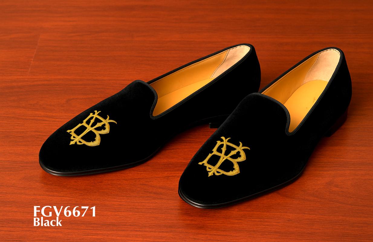 FGV6671-Gold-wire-bullion-embroidered-velvet-slippers