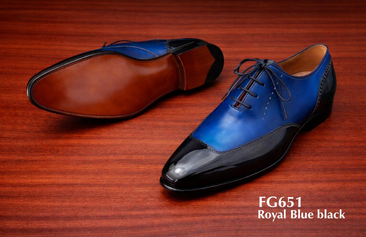 Gradient leather shoes