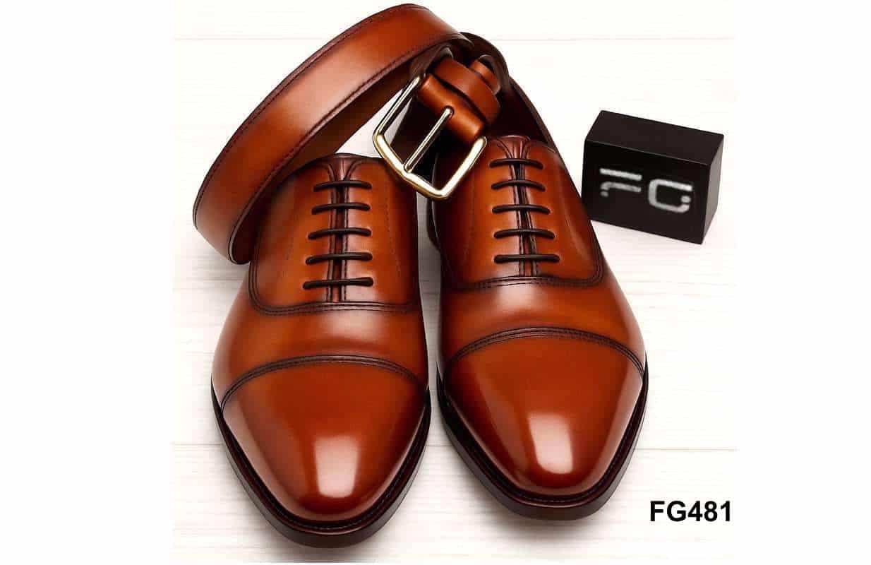 fg481-Saddle-tan-oxford-matching-belt