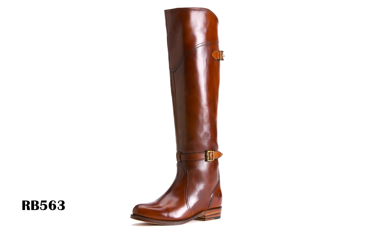 burnished riding-boots